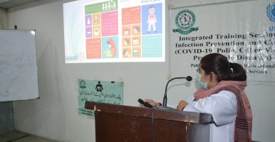 Orientation workshop on COVID-19 Infection Prevention and Control (IPC), held at PIMC on 09-12-2020